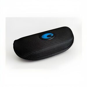 COSTA Del Mar Zippered Black w/ Blue logo Sunglasses Hard Case
